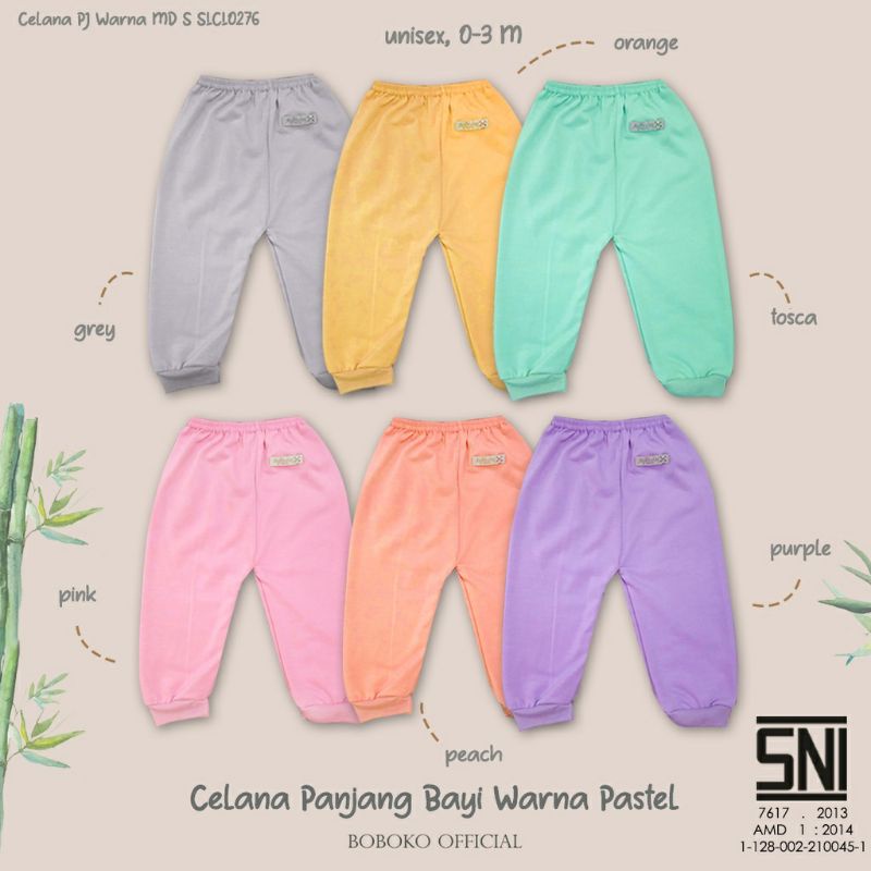 Boboko Celana Panjang Bayi/Cln Pjg Warna