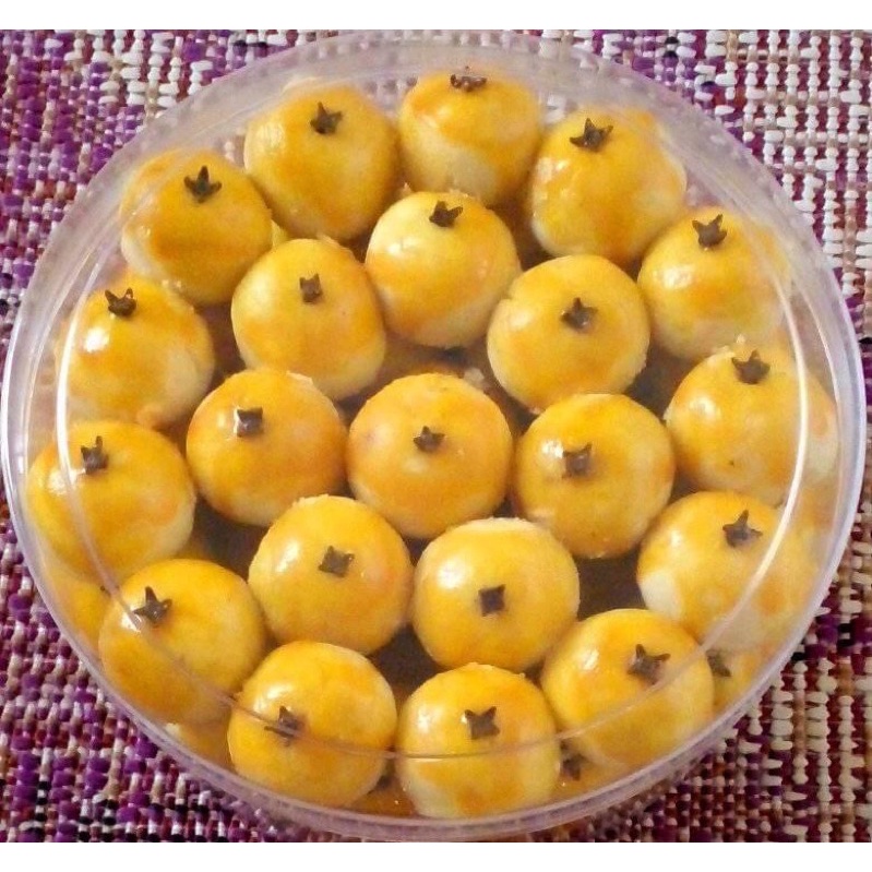 

Kue Kering Nastar, KuKer Nastar selai nanas topping Keju/Cengkeh