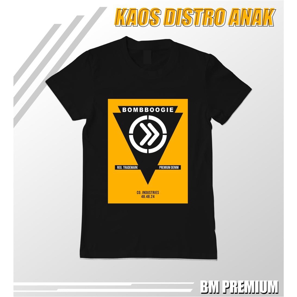 KAOS BOOMBOGIE ORIGINAL/KAOS DISTRO PREMIUM KIDS MOTIF 4 BUAT PEMILIHAN WARNA KAOS ADA DI VARIASI