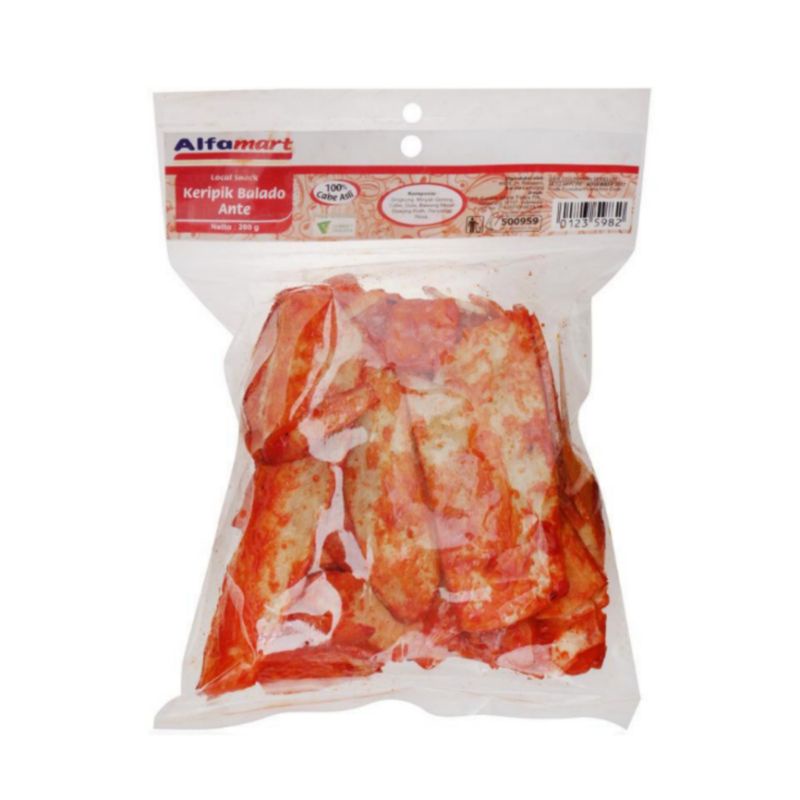 

Alfamart Keripik Balado Ante 200 g