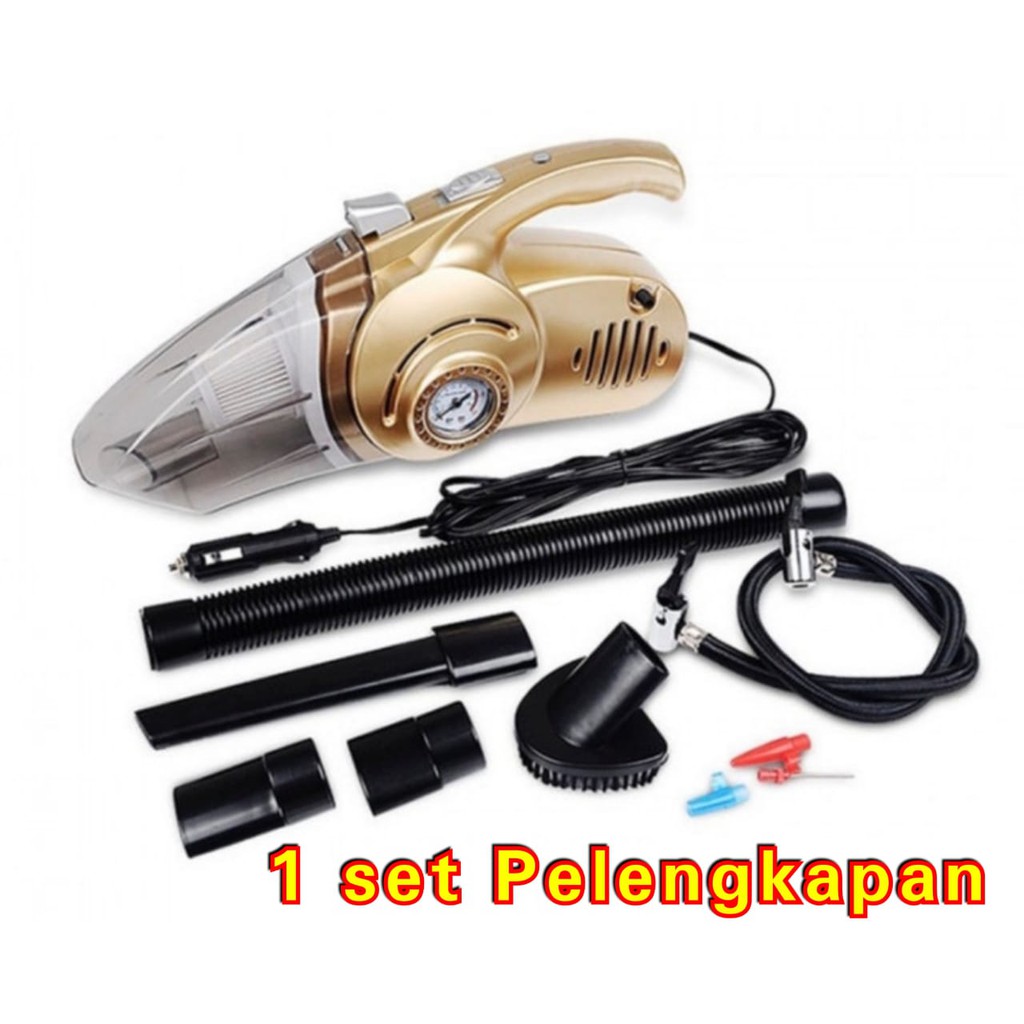 Vacuum Cleaner Mobil &amp; Car Air Compressor / 12v - 120W / 4in1 Vacum Car Multi fungsi mobil