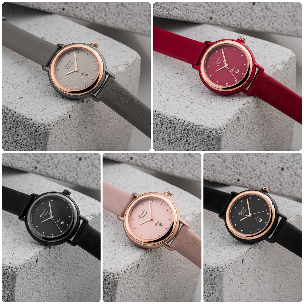 Jam Tangan Wanita Alexandre Christie 2963 AC2963 AC 2963LD [ORIGINAL] Leather Garansi Resmi 1 Tahun