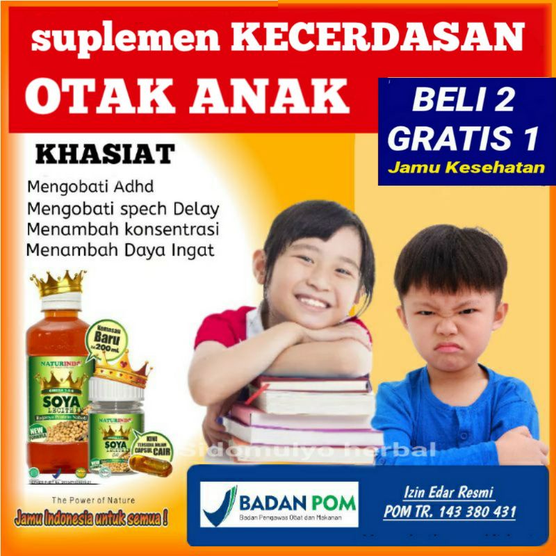 suplemen kecerdasan otak anak nutrisi dan vitamin otak anak atasi speech delay ADHD dan hiper aktif