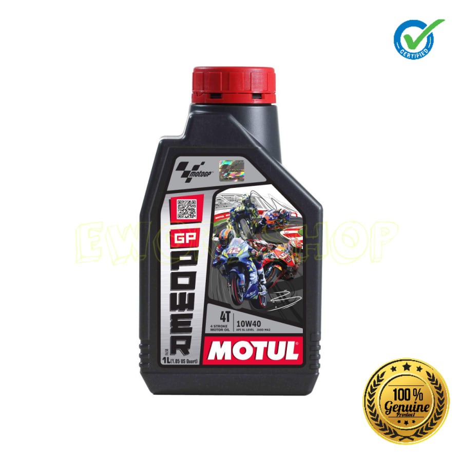 OLI MOTUL GP POWER 4T 10W40 1 L 100% Original Product