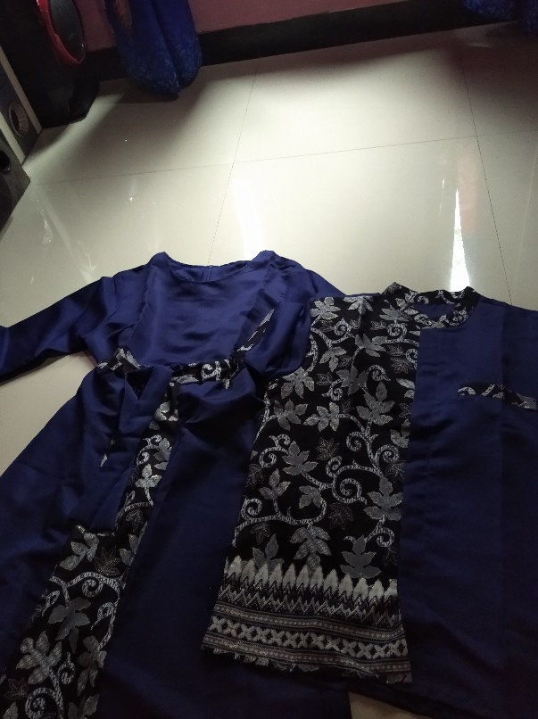 Couple Gamis Kondangan / Couple Zidan / Cp Zidan / Couple Batik Kondangan