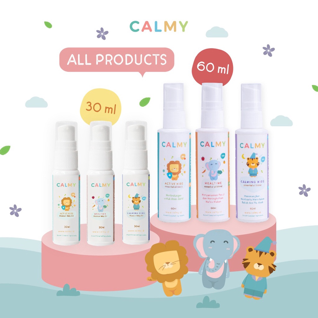 Spesial Paket Hemat Calmy Minyak Balur Premium (Calming Kids, Active Kids dan Mealtime)