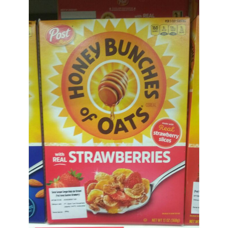 

POST HONEY BOUNCH STRAWBERRY 13oz (368gr)