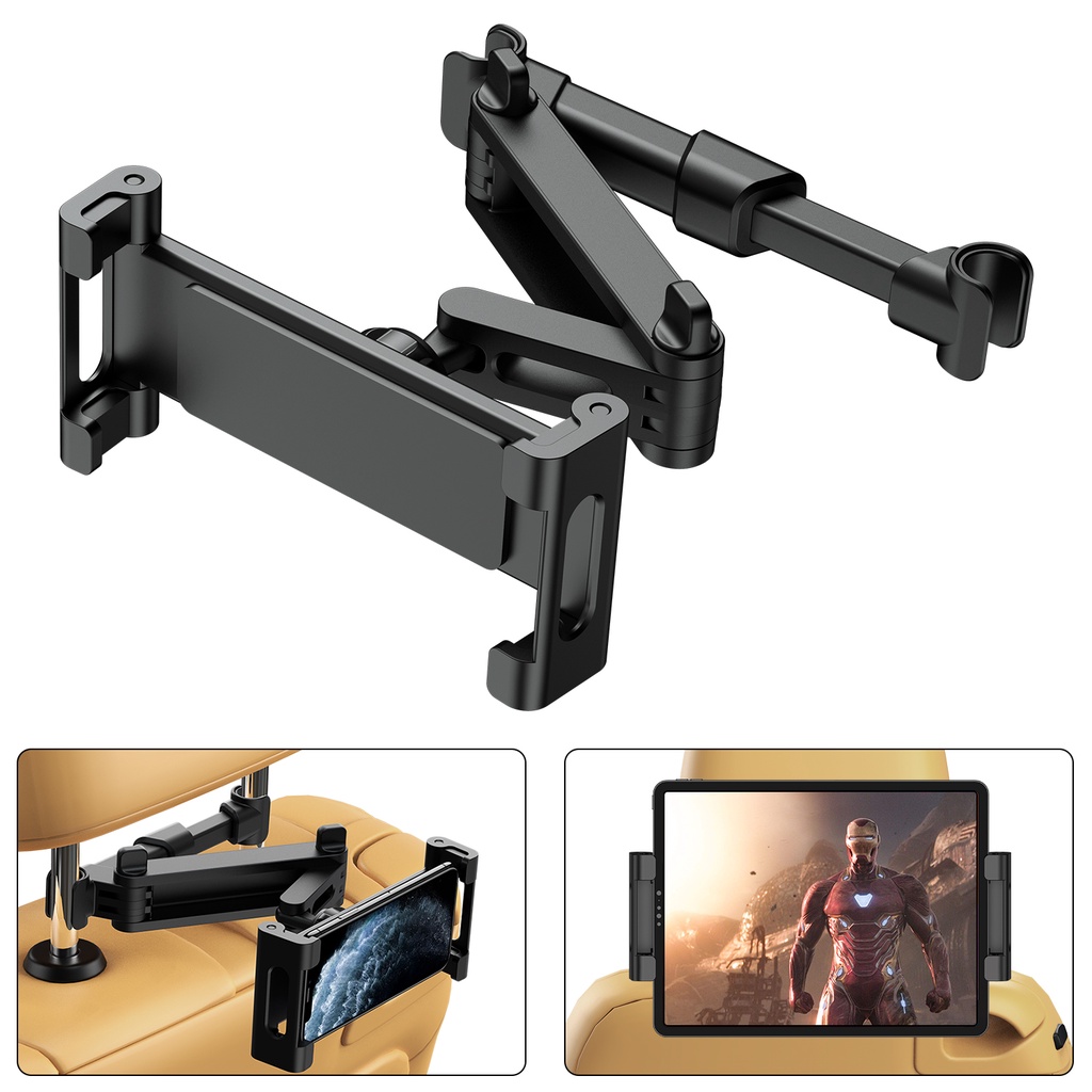 Car Back Seat Headrest Mount Phone Holder HP Tablet iPad Jok Kursi Mobil