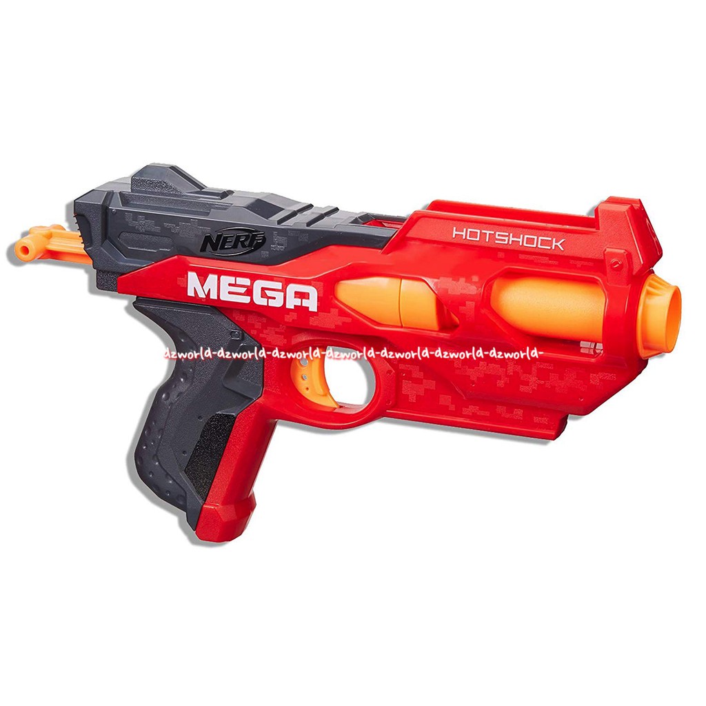 Nerf Mega Hotschock n Strike Pistol Mainan Dengan Peluru Busa