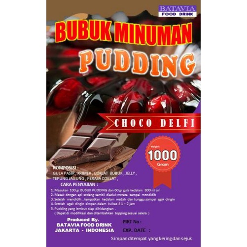 

Bubuk Silky Puding Choco Delfi 1kg Istant Pudding Powder Harga Grosir