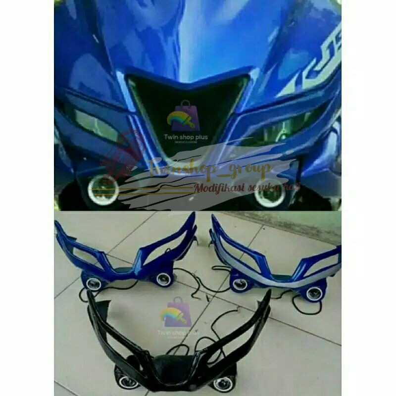 Winglet r15 v3 No lampu projie, topeng r15 v3 model r6 new Tanpa lampu projie