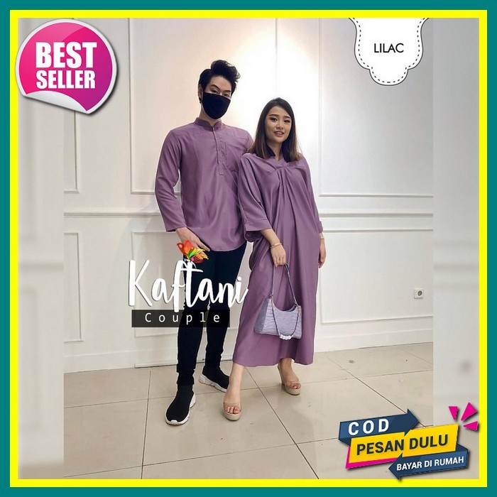 Cp Jelita/Couple Pria Wanita Muslim Kekinian Laris Terbaru/Baju Pasangan Gamis Koko Muslim/Good Qual