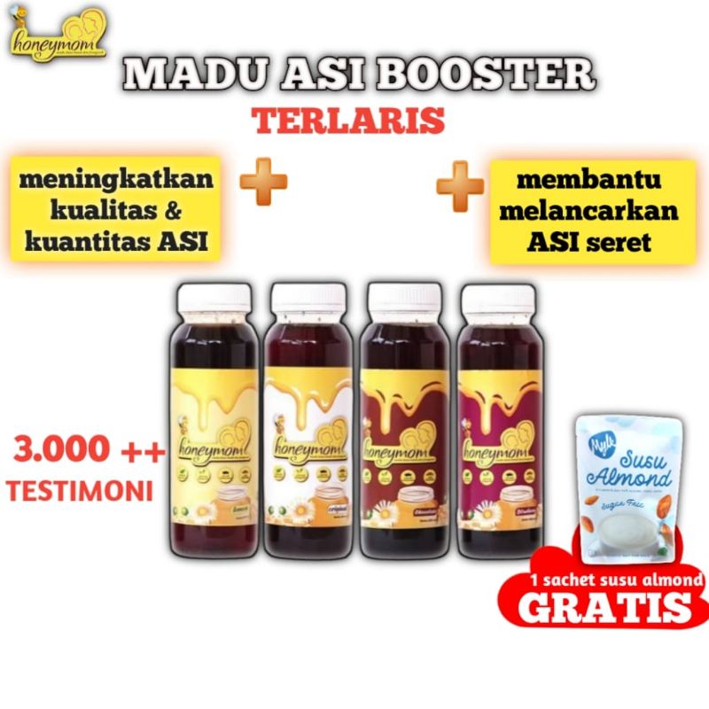 Madu Lancar Asi, Pelancar Asi Honeymom (Free Tester susu almond)