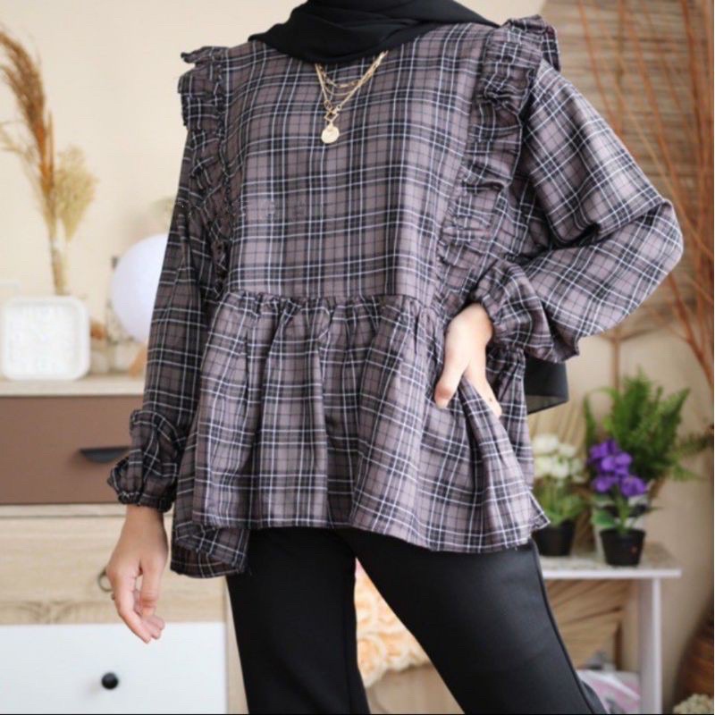 TRV FASHION CIRELEA BLOUSE - BLOUSE MUTHIA FIT TO L