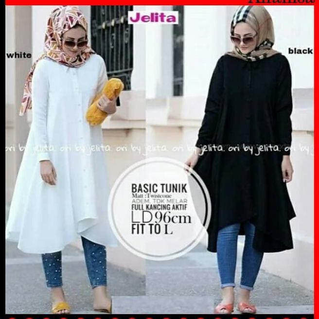 ixaq blouse tunik wanita 605 - atasan tunik wanita blouse 605 - putih i0lp