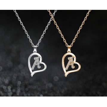 KALUNG LIONTIN ALFABET A-T KALUNG AKSESORIS FASHION WANITA KALUNG HURUF JOTOG / FYG ACC155 15gr