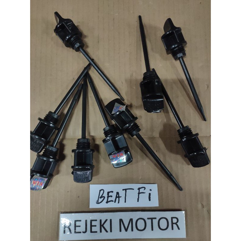 TUTUP OLI/UKURAN OLI MESIN BEAT FI MERK  WIN #