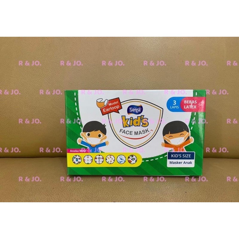 MASKER SENSI ANAK EARLOOP ISI 40 pcs