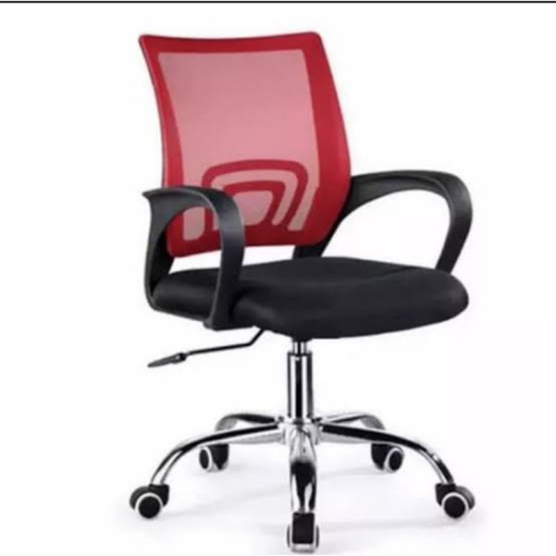 KURSI KANTOR KURSI STAINLESS KURSI MONITOR KURSI MODERN KURSI BESI KURSI MURAH KURSI TERBARU-400 merah