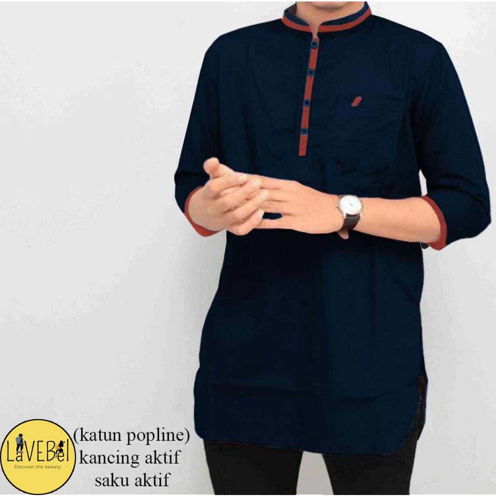 LVB Baju Koko Kurta Pakistan AGAM / Baju Pria / Atasan Muslimin / Atasan Muslim Pria / Uk.M-L-XL-XXL / LAVEBEL