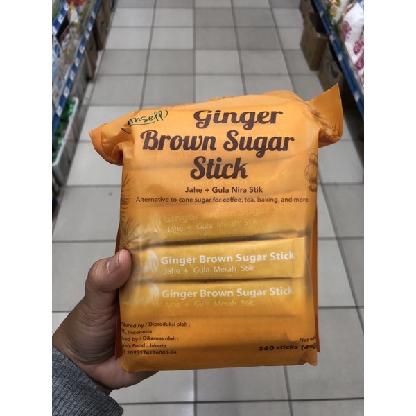 

Ansell Ginger Brown Sugar Stick/ Gula Merah Jahe - Sachet isi 60 / isi 250gr