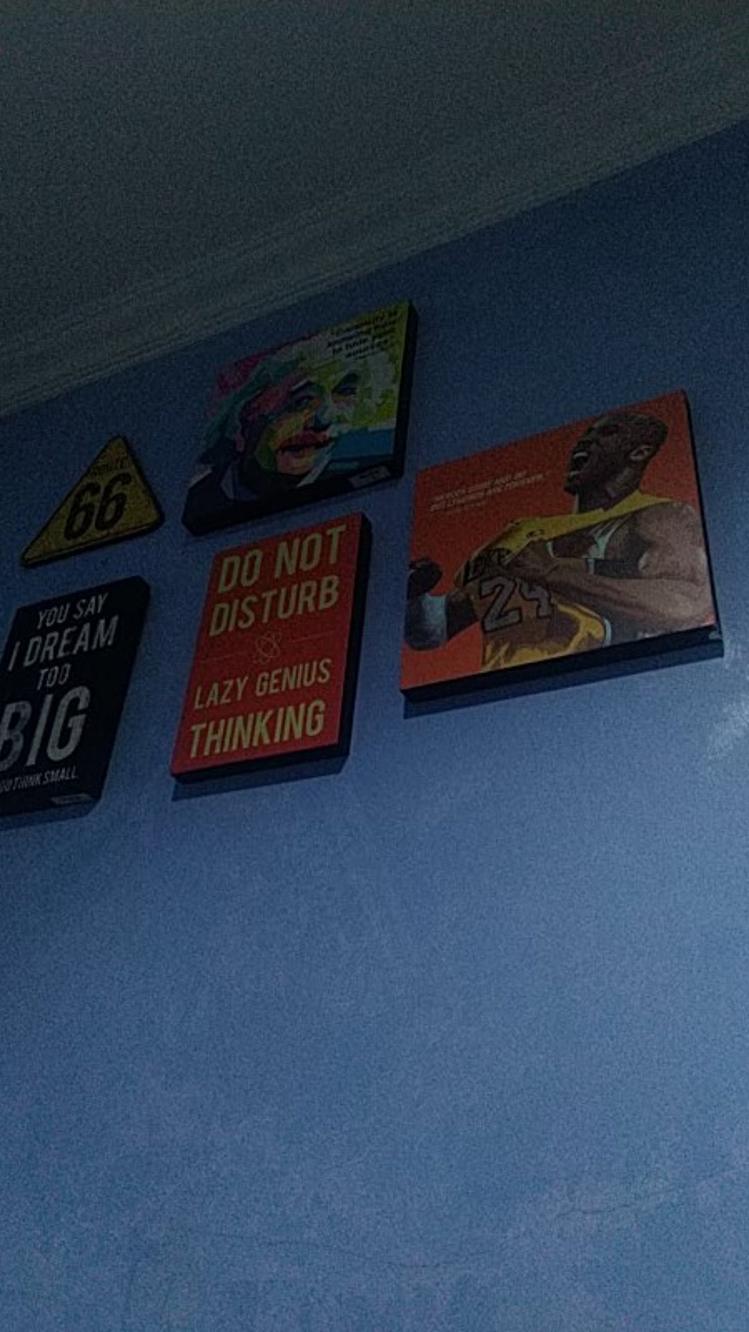 Boleh Dropship - Poster Sign Kayu Basket - Kobe Braynt Orange