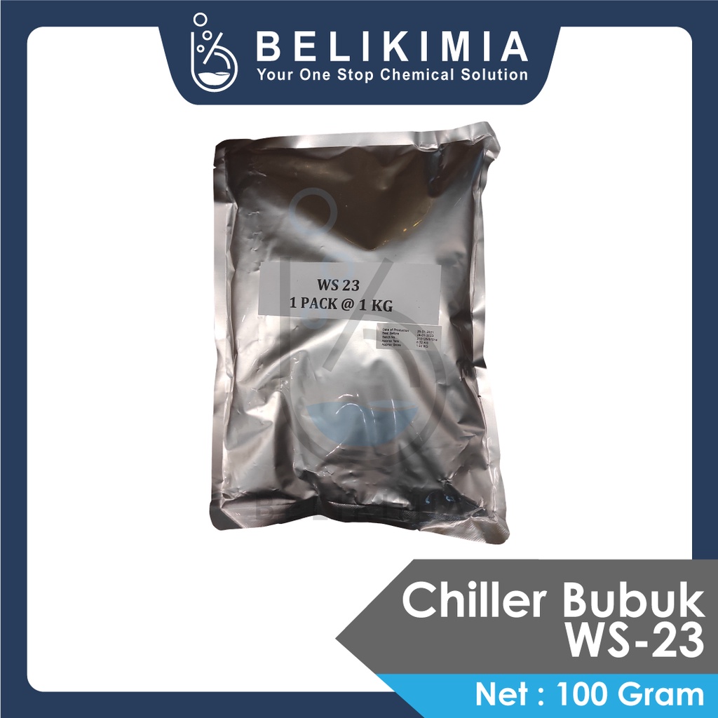 Chiller WS23 Bubuk Cooling Agent Food Grade 100 Gram