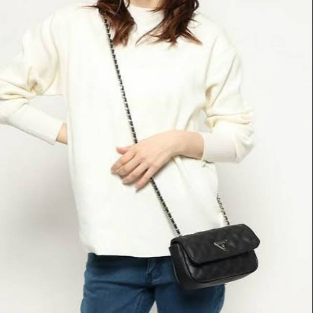 Guess cessily micro quilted bag