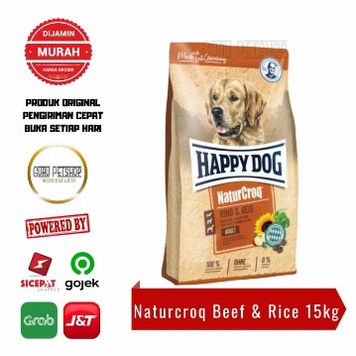 Happy Dog Naturcroq Beef Rice 15kg Freshpack Naturcroq Rind &amp; Reis