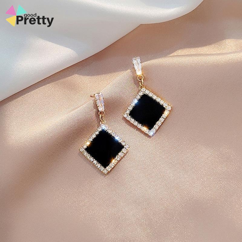 S925 Silver Needle Earrings Temperamen Fashion Kepribadian Anting Geometris Anting Wanita - PD