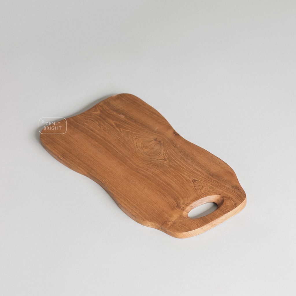 Talenan gelombang besar kayu jati | talenan blok besar kayu jati | talenan kayu