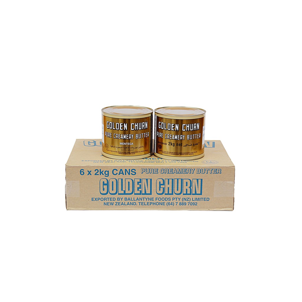 

GOLDEN CHURN BUTTER SALTED CANNED KALENG 2 KG PURE CREAMERY BUTTER