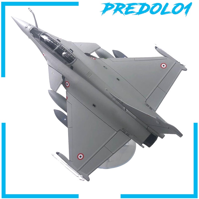 (Predolo1) Miniatur Diecast Pesawat Tempur Rafale Skala 1 / 72 Bahan Alloy Dengan Stand