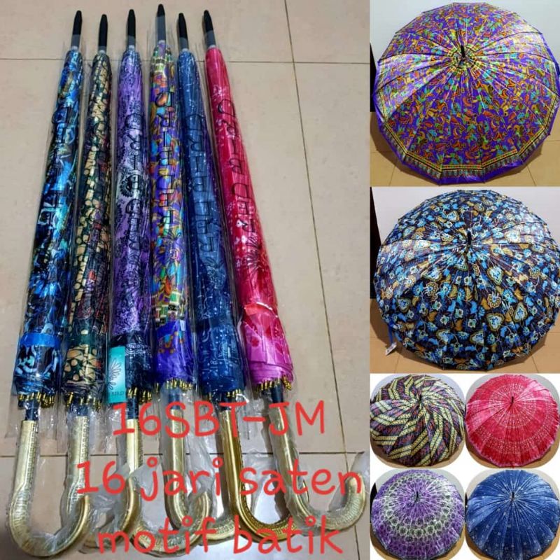 PAYUNG DEWASA 16 JARI SATIN
