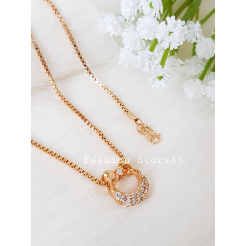 New Bestseller import kalung Fashion import unik perhiasan replica emas xuping pita cantik Dewasa