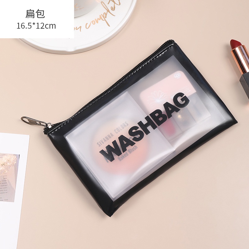 GO! WK641Tas Kosmetik Transparant washbag Pouch Travel Make Up Bag Organizer Waterproof cosmetik