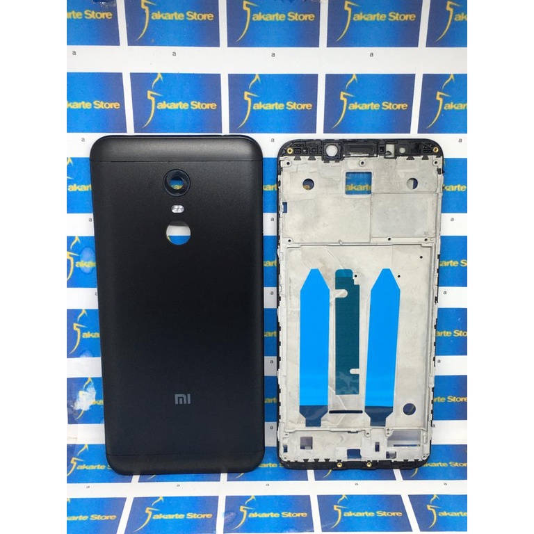 Casing Kesing Hp Original Xiaomi Redmi 5 Plus 5+ Backdoor Tutup Belakang + FRame Tulang Lcd