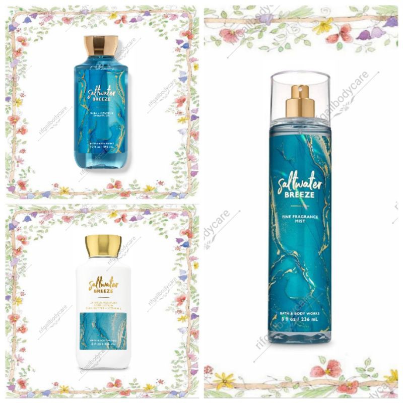 Bath and Body Works SALTWATER BREEZE COLLECTION (mist, lotion, shower gel)