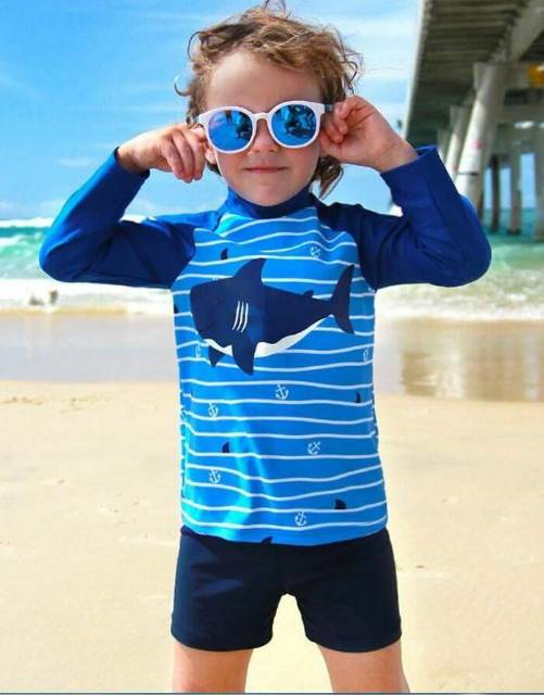 Baju renang bayi plus topi/ baju renang anak import/ swimwear baby/ baju renang shark