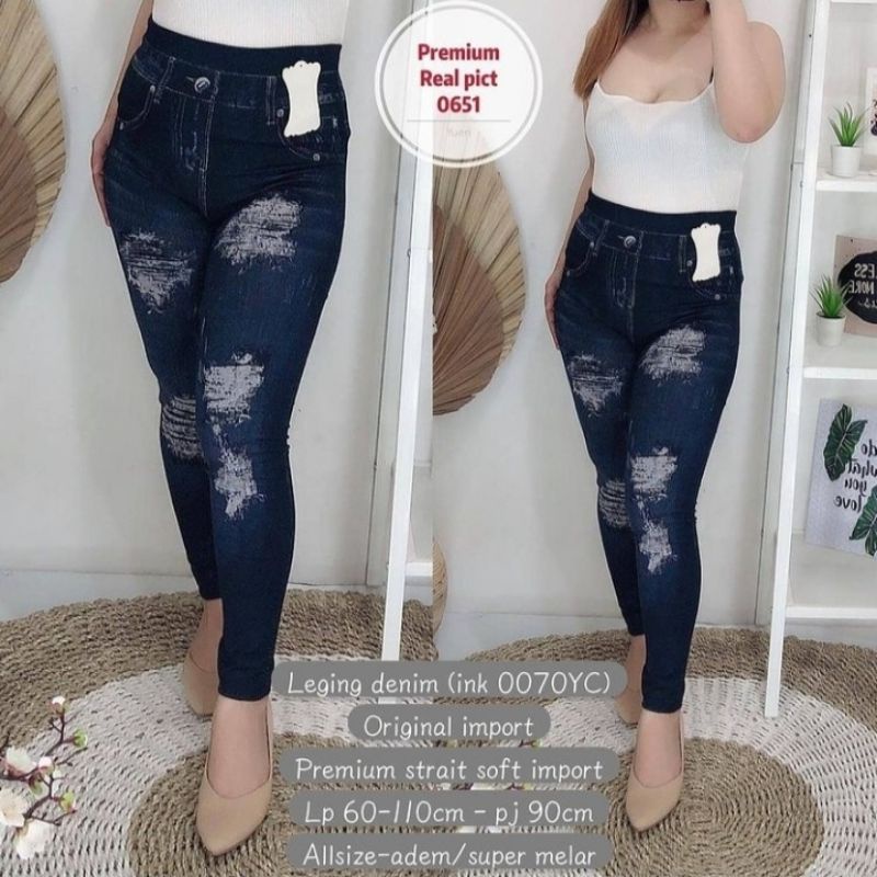 Jeans Legging Premium - Jeans Legging Wanita