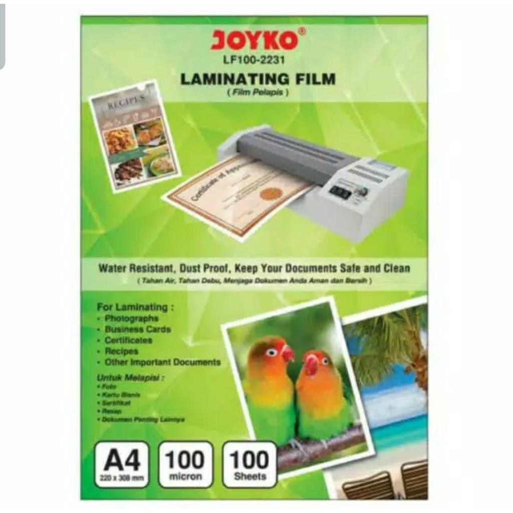 

Laminating A4 Joyko 100micron