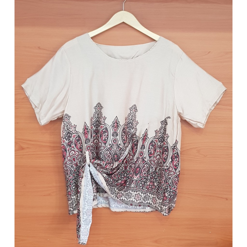 Binx Fashion Atasan Blus Jumbo / Blouse Jumbo / Atasan Wanita Jumbo 04-batik coksu