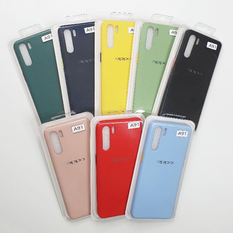 Oppo A91 / F15 Macaron Tone Case / Silicone Macaron Colour Side button