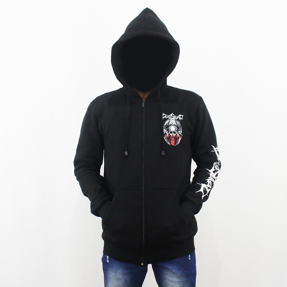 JAKET HOODIE MUSIK DEADSQUAD M L XL XXL - JAKET DEADSQUAD HEAVY METAL - JAKET UNDERGROUND DEADSQUAD