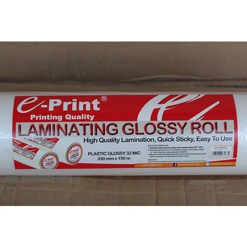 

Plastik Laminating/ Laminasi GLossy Roll- ePrint
