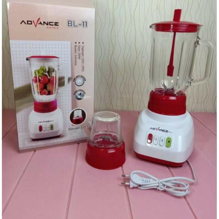 Blender Kaca Advance BL-11 Blender 2in1 Berkwalitas Blender Murah Bergaransi