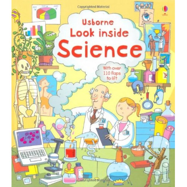Buku Pengetahuan / Ensiklopedia Anak Usborne Look Inside Science - over 110 flaps to flip