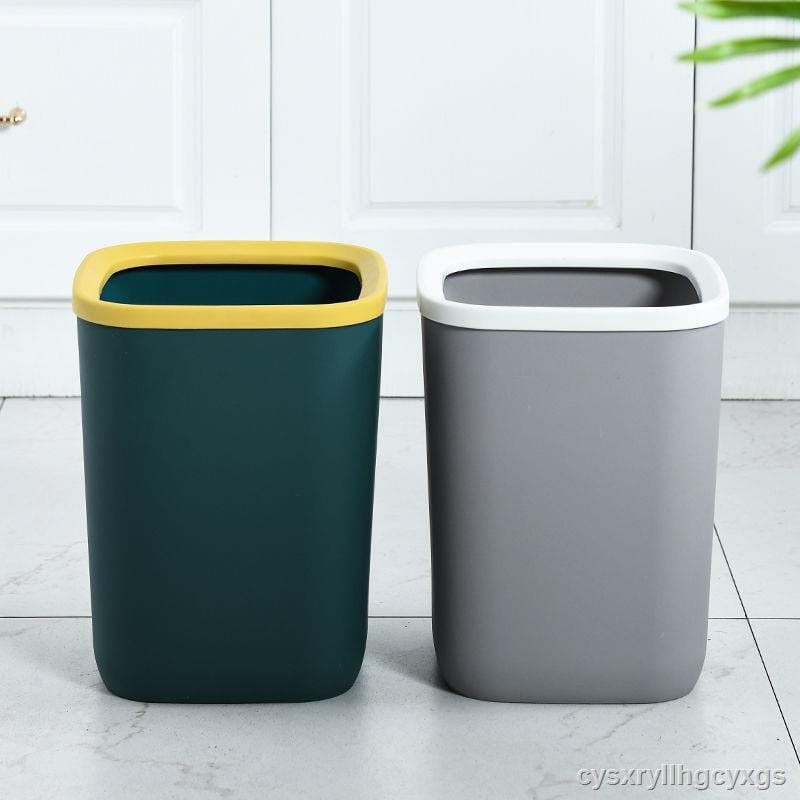 Tempat Sampah Bentuk Kotak Besar Warna Gaya Nordic Kamar Dapur Serbaguna