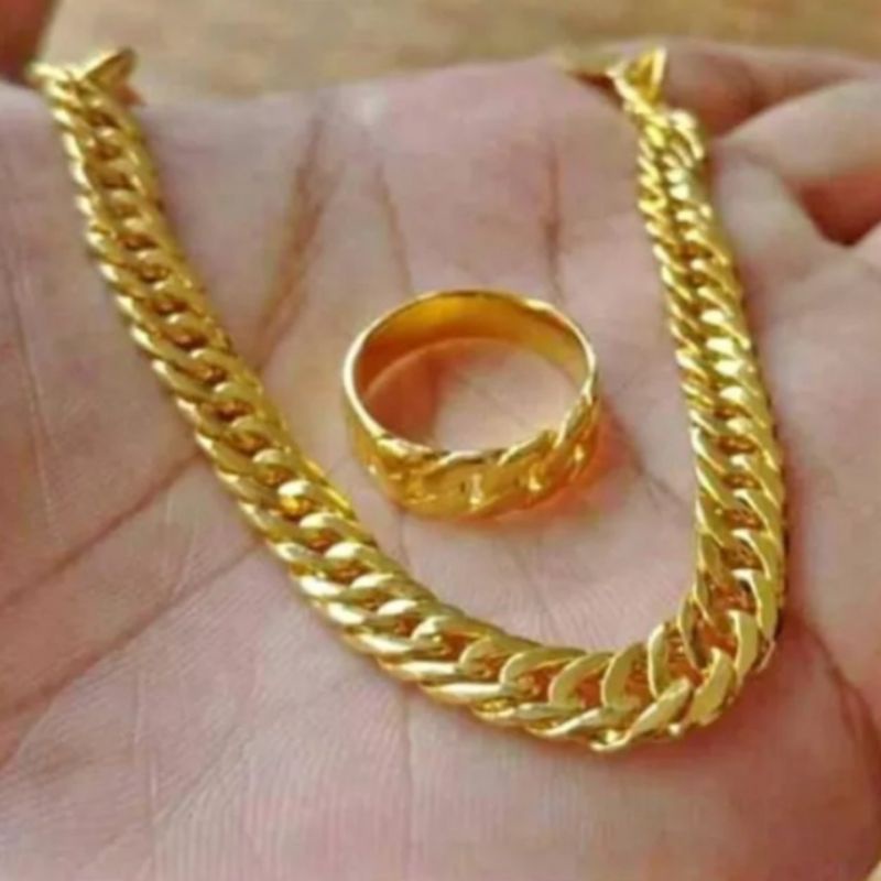 GELANG TIKAR FREE CINCIN LAPIS EMAS  24K TERBUAT DARI COIN ASLI TIDAK LUNTUR