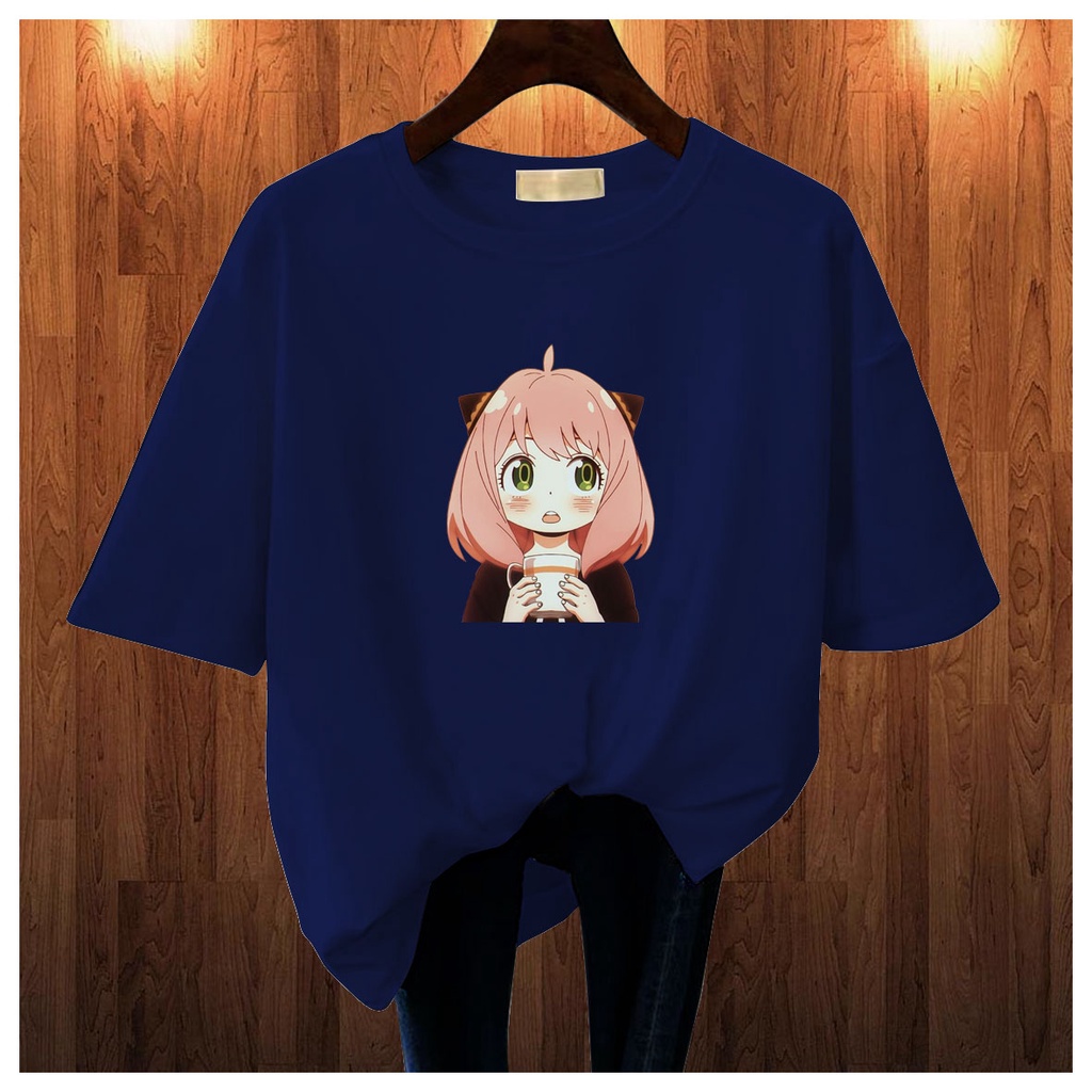 CALVIERO SHOP - BAJU KAOS ATASAN WANITA PRINT CUTE ANIME  GALAXY PRINT